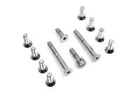 HARLEY Transmission Top Cover Screw Kit Chrome Fits 1965-1978 FL,   1971-1978 FX,