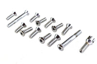 HARLEY Transmission Top Cover Screw Kit Chrome Fits 1941-1964 FL,   1936-1940 EL,   1937-1948 UL,
