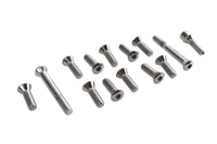 HARLEY Transmission Top Cover Screw Kit Chrome Fits 1941-1964 FL,   1936-1940 EL,   1937-1948 UL,