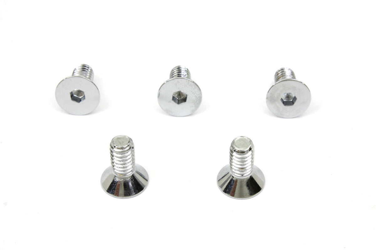 HARLEY Chrome Allen Type Front Disc Screw Fits 1974-1977 FX,   1974-1977 XL,