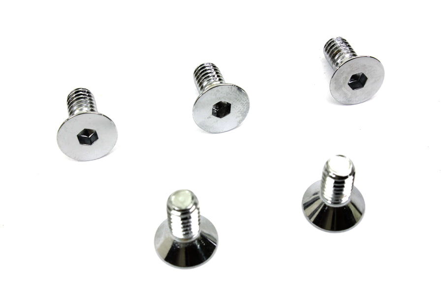 HARLEY Chrome Allen Type Front Disc Screw Fits 1974-1977 FX,   1974-1977 XL,