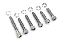 HARLEY Cam Cover Allen Screw Kit Chrome Fits 1970-1984 FL,   1971-1984 FX,   1984-1992 FXST,   1984-