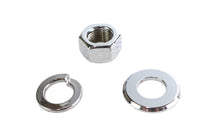 HARLEY Chrome Front Axle Nut and Washer Kit Fits 1973-UP XL,   1973-1984 FX,   1982-1994 FXR,   1982