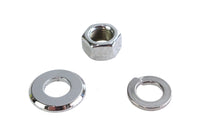 HARLEY Chrome Front Axle Nut and Washer Kit Fits 1973-1984 FL,   1980-1986 FX,   1980-1986 FX,   198