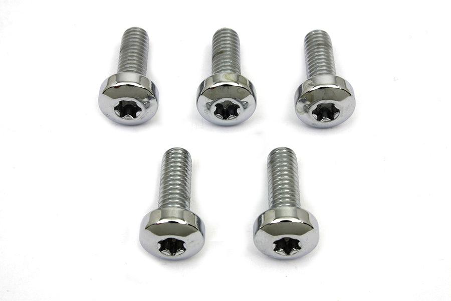 HARLEY Chrome Front Brake Disc Bolt Set Fits 1984-UP XL,   1991-2017 FXD,   1984-UP FXST,   1986-UP