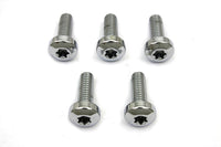HARLEY Chrome Front Brake Disc Bolt Set Fits 1984-UP XL,   1991-2017 FXD,   1984-UP FXST,   1986-UP