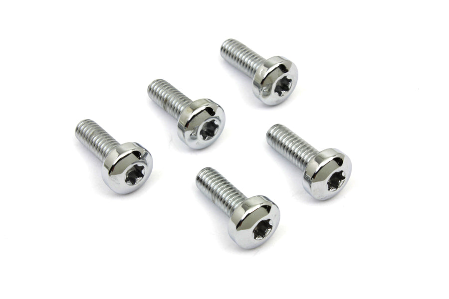 HARLEY Chrome Front Brake Disc Bolt Set Fits 1984-UP XL,   1991-2017 FXD,   1984-UP FXST,   1986-UP
