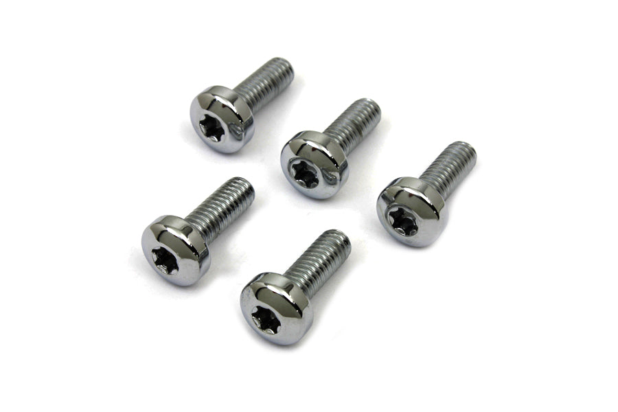 HARLEY Chrome Front Brake Disc Bolt Set Fits 1984-UP XL,   1991-2017 FXD,   1984-UP FXST,   1986-UP