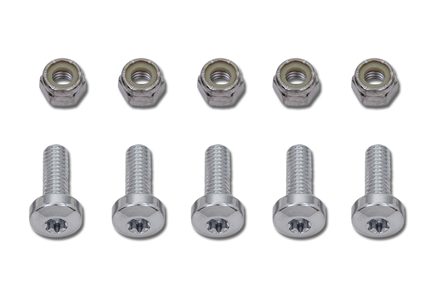 HARLEY Chrome Front Brake Disc Bolt Kit Fits 1984-UP FXST,   1991-2017 FXDWG,   1984-UP XL,   1986-U