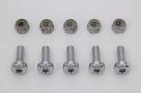 HARLEY Chrome Front Brake Disc Bolt Kit Fits 1984-UP FXST,   1991-2017 FXDWG,   1984-UP XL,   1986-U