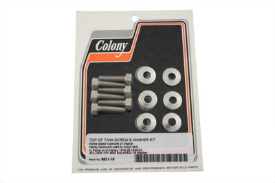 HARLEY Top of Gas Tank Screw Nickel Fits 1918-1925 F,   1926-1929 J,   1930-1935 VL,