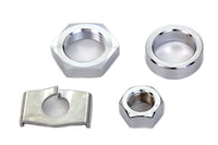 HARLEY Chrome Rear Axle Nut and Lock Kit Fits 1930-1952 WL,
