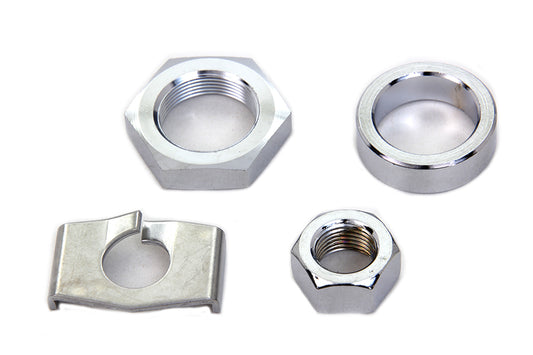 HARLEY Chrome Rear Axle Nut and Lock Kit Fits 1930-1952 WL,