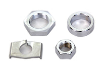HARLEY Chrome Rear Axle Nut and Lock Kit Fits 1930-1952 WL,