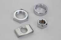 HARLEY Chrome Rear Axle Nut and Lock Kit Fits 1930-1952 WL,