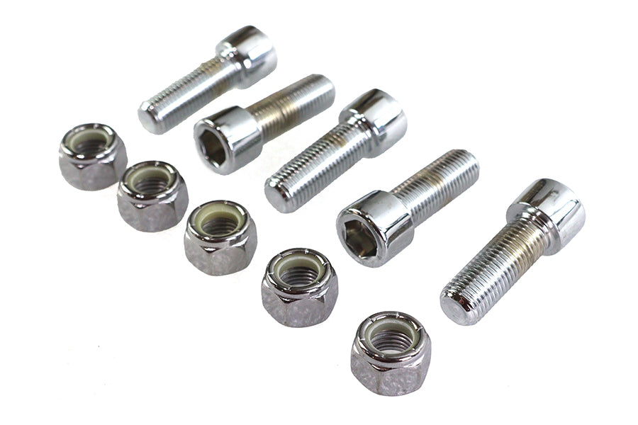 HARLEY Sprocket Bolt and Nut 7/16 inch-20 X 1-1/4 inch Allen Style Fits 1973-1984 FL, cast or wire w