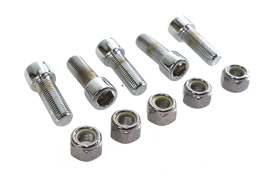 HARLEY Sprocket Bolt and Nut 7/16 inch-20 X 1-1/4 inch Allen Style Fits 1973-1984 FL, cast or wire w