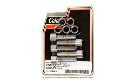 HARLEY Pulley Bolt and Nut 7/16 inch-20 X 1-1/2 inch Allen Style fits 1985-1992 FXST, spoke wheel 1986-1992 FLST, spoke wheel 1985-1992 FLT, spoke wh