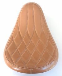 Harley Davidson Sportster Genuine Tan Leather Seat with Kit Springs XL883 XL1200