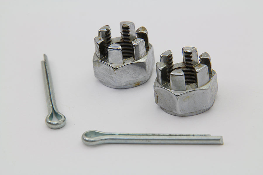 HARLEY Front Axle Nut Kit Chrome Fits 1929-1936 WL,
