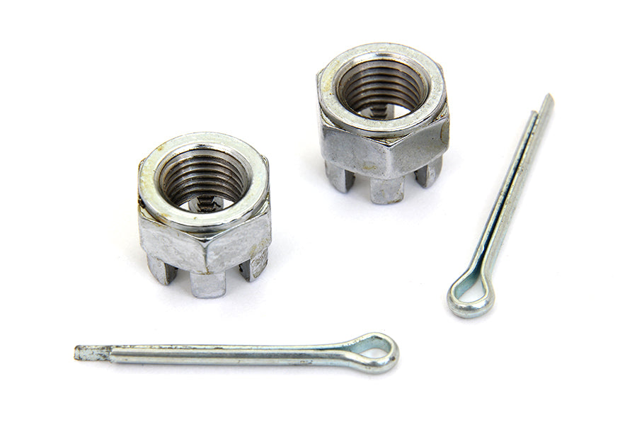 HARLEY Front Axle Nut Kit Chrome Fits 1929-1936 WL,