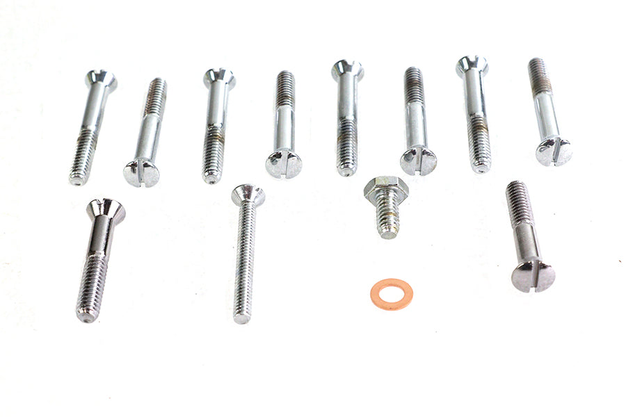 HARLEY Primary Cover Screw Kit Chrome Fits 1967-1970 XLH,