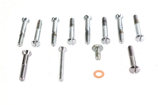HARLEY Primary Cover Screw Kit Chrome Fits 1967-1970 XLH,