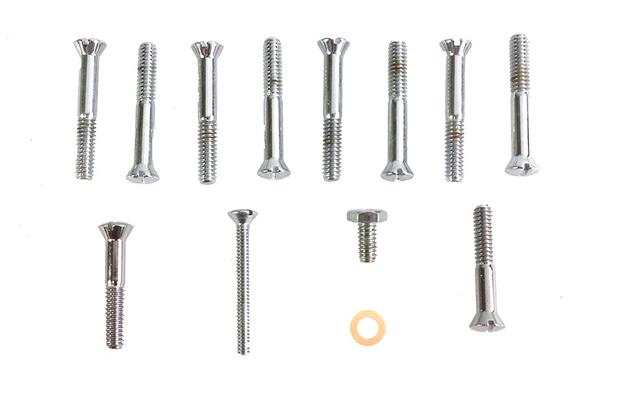 HARLEY Primary Cover Screw Kit Chrome Fits 1967-1970 XLH,