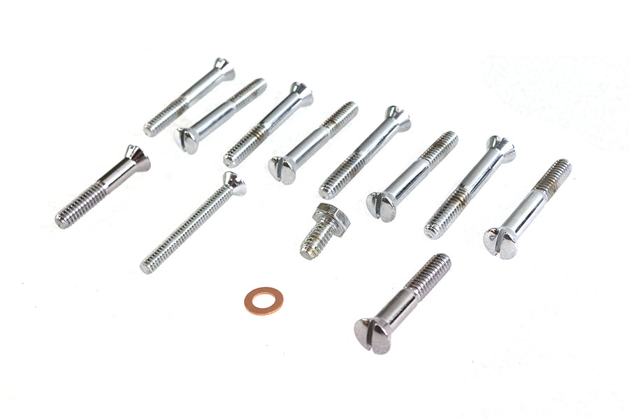 HARLEY Primary Cover Screw Kit Chrome Fits 1967-1970 XLH,