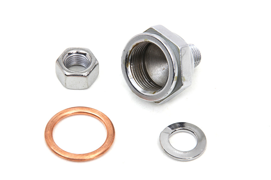 HARLEY Linkert Carburetor Bowl Chrome Lock Nut Fits 1941-1965 FL,