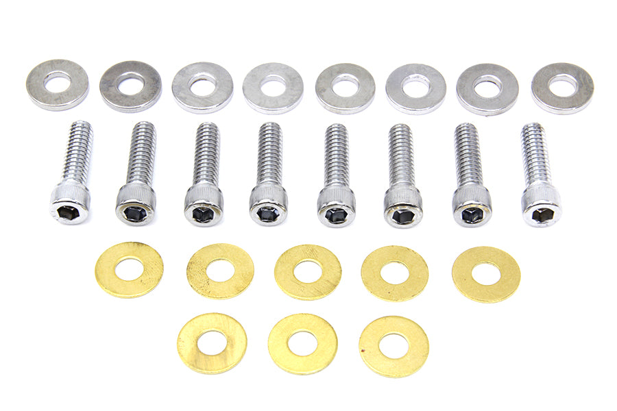 HARLEY Rocker Box Cover Allen Screw Chrome Fits 1984-1998 FXST,   1986-1998 FLST,   1984-1998 FLT,