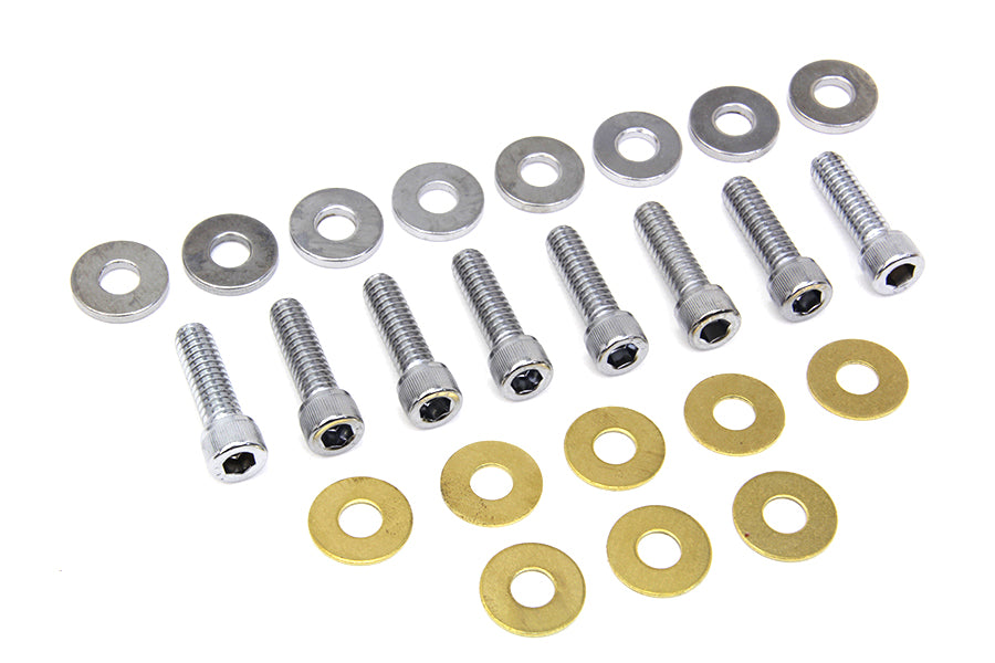 HARLEY Rocker Box Cover Allen Screw Chrome Fits 1984-1998 FXST,   1986-1998 FLST,   1984-1998 FLT,