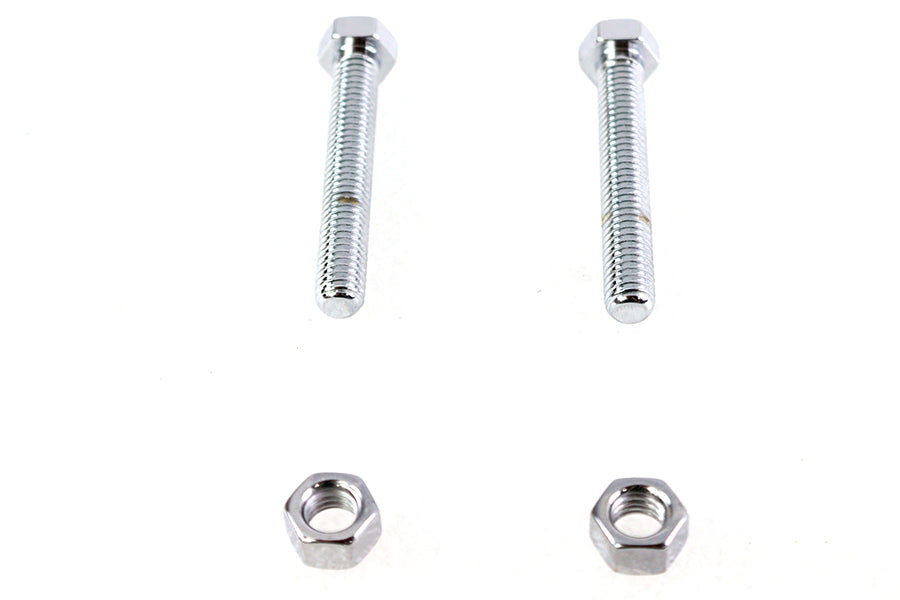HARLEY Chrome Rear Axle Adjuster Screws Fits 1986-1992 FXST,   1986-1992 FLST,
