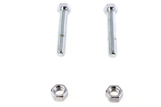 HARLEY Chrome Rear Axle Adjuster Screws Fits 1986-1992 FXST,   1986-1992 FLST,