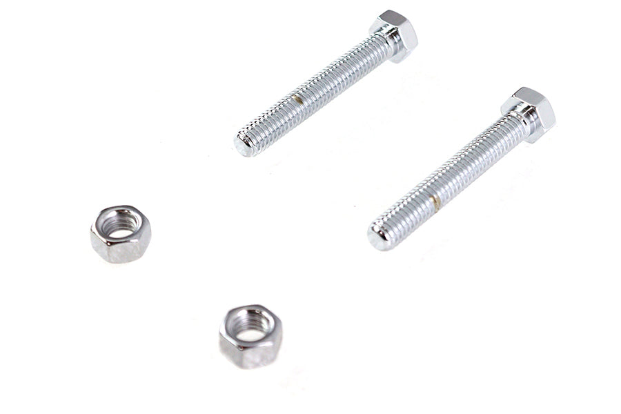 HARLEY Chrome Rear Axle Adjuster Screws Fits 1986-1992 FXST,   1986-1992 FLST,