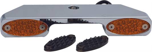 HARLEY PRO ONE TURN SIGNAL BAR W/AMBER LED NARROW GLIDE CHR  909101