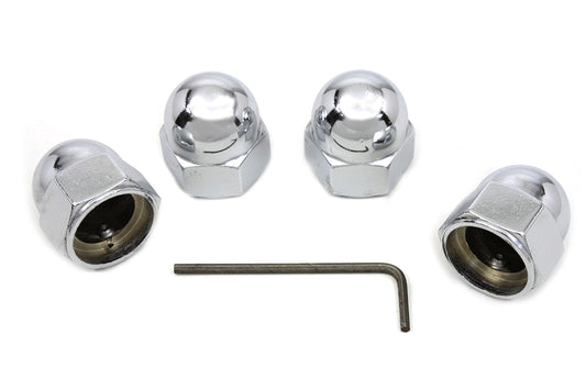 HARLEY Acorn Type Headbolt Cover Chrome Fits 1986-1998 FXST,   1986-1998 FLST,   1986-1998 FLT,   19