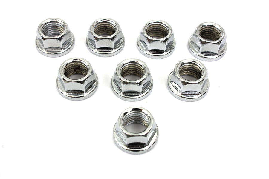 HARLEY Cylinder Base Nut Chrome Fits 1978-1984 FL,   1978-1984 FX,   1979-1983 FLT,   1982-1983 FXR,