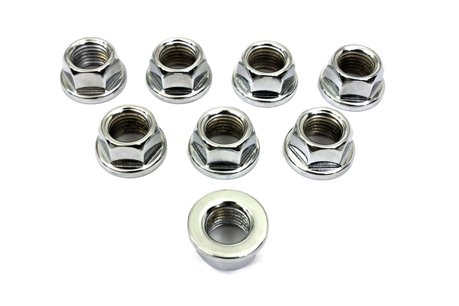 HARLEY Cylinder Base Nut Chrome Fits 1978-1984 FL,   1978-1984 FX,   1979-1983 FLT,   1982-1983 FXR,