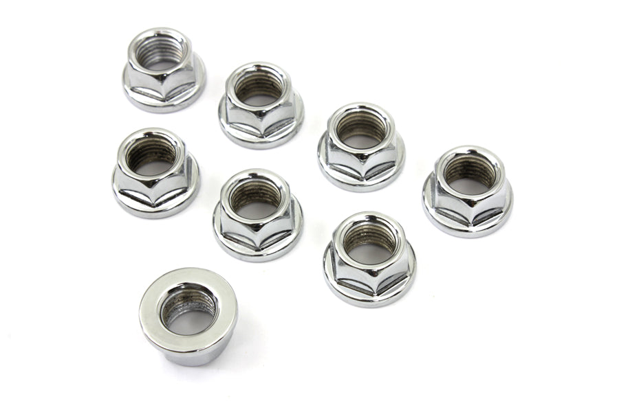 HARLEY Cylinder Base Nut Chrome Fits 1978-1984 FL,   1978-1984 FX,   1979-1983 FLT,   1982-1983 FXR,