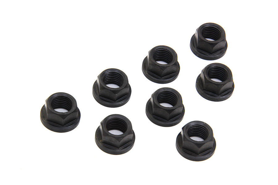 HARLEY Cylinder Base Nut Black Fits 1978-1984 FL,   1978-1984 FX,   1979-1983 FLT,   1982-1983 FXR,