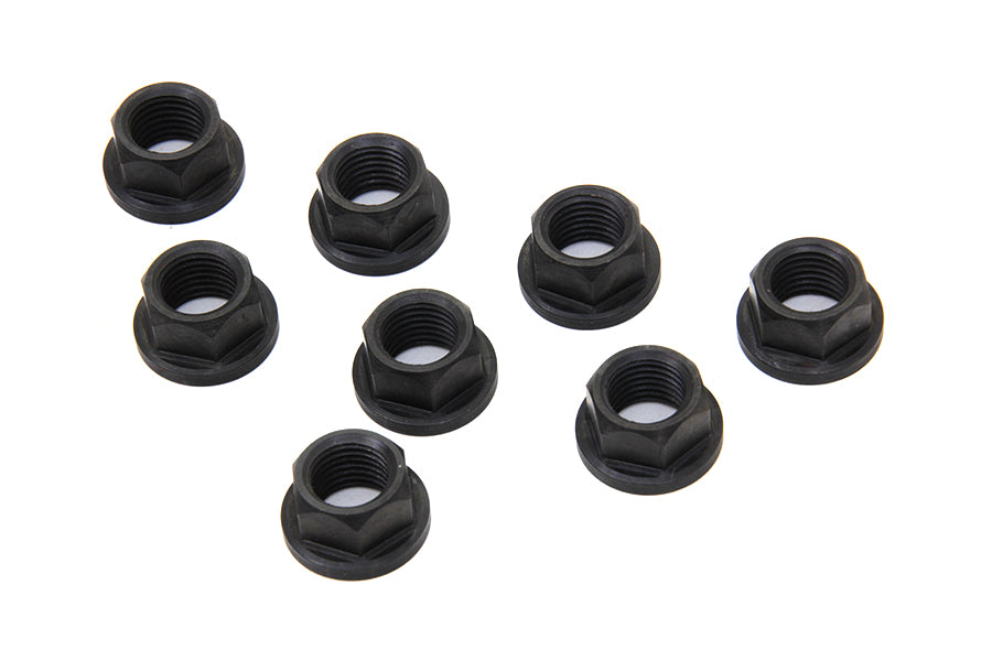 HARLEY Cylinder Base Nut Black Fits 1978-1984 FL,   1978-1984 FX,   1979-1983 FLT,   1982-1983 FXR,
