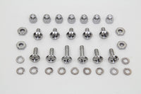 HARLEY Windshield Mounting Screw Set Chrome fits 1949-UP FL,  1949-UP FX,