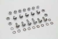 HARLEY Windshield Mounting Screw Set Chrome Fits 1949-UP FL,   1949-UP FX,