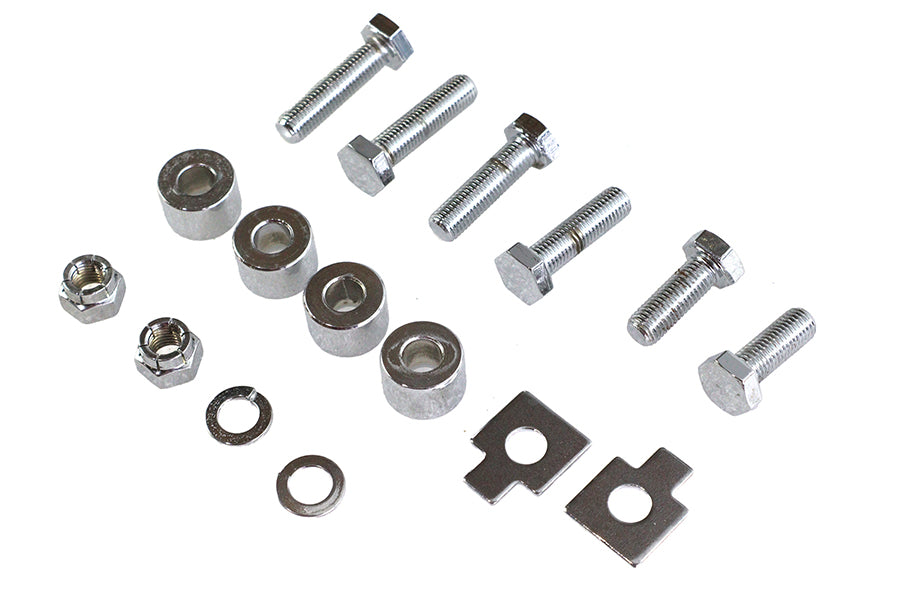 HARLEY Chrome Oil Tank Bracket Mount Kit Fits 1958-1964 FL,