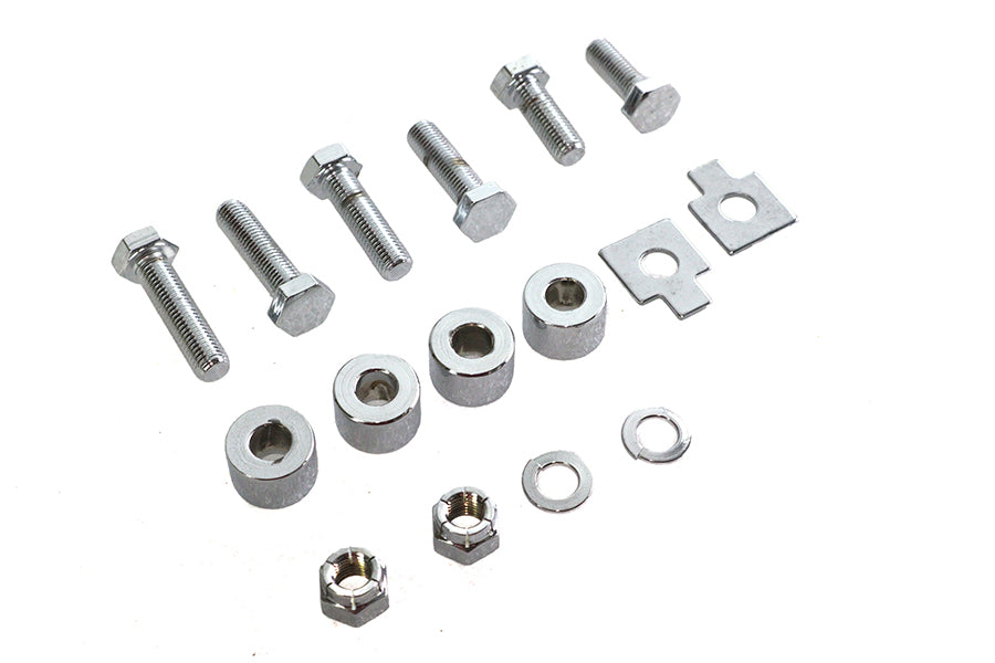 HARLEY Chrome Oil Tank Bracket Mount Kit Fits 1958-1964 FL,