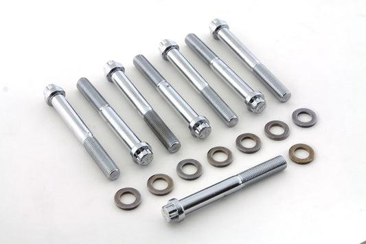 HARLEY Headbolt Kit Chrome Fits 1973-1985 XL,