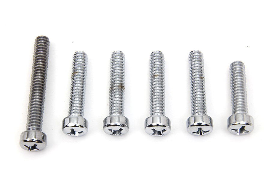 HARLEY Cam Cover Screw Kit Chrome Fits 1970-1984 FL,   1971-1984 FX,   1979-1992 FLT,   1979-1992 FL