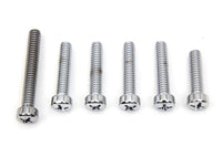 HARLEY Cam Cover Screw Kit Chrome Fits 1970-1984 FL,   1971-1984 FX,   1979-1992 FLT,   1979-1992 FL