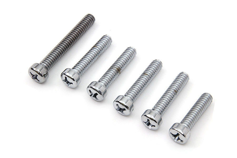 HARLEY Cam Cover Screw Kit Chrome Fits 1970-1984 FL,   1971-1984 FX,   1979-1992 FLT,   1979-1992 FL